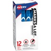 image:imageAvery MarksALot Permanent Markers Large DeskStyle Size Chisel Tip Water and Wear Resistant 12 Blue Markers 088861 Count Pack of 1
