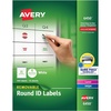 image:imageAvery Multiuse Removable 1 Round Labels with Sure Feed 945 Small White Labels for Organization and Storage 6450
