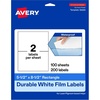 image:imageAvery Printable Durable White Rectangle Labels 55 x 85 Waterproof Labels Laser amp PigmentBased Inkjet Compatible 20 Total Great for Product Branding Marketing and More200 labels