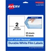 image:imageAvery Printable Durable White Rectangle Labels 55 x 85 Waterproof Labels Laser amp PigmentBased Inkjet Compatible 20 Total Great for Product Branding Marketing and More50 labels