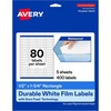 image:imageAvery Printable Durable White Rectangle Labels Sure Feed Technology 05 x 175 Waterproof Labels Laser amp PigmentBased Inkjet Compatible 800 Total400 labels
