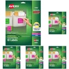 image:imageAvery Printable Labels with Sure Feed 313 x 4 Assorted Neon Colors Green Magenta and Yellow Removable Adhesive Laser amp Inkjet Compatible 72 Blank Labels Total 64823 13 x 4 Pack of 5