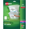image:imageAvery SelfAdhesive Removable Laser Id Labels White 85 x 11 inches 25 per Pack 6465One Size