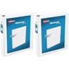 image:imageAvery Showcase Standard View 3 Ring Binder 15 Slant Rings 375Sheet Capacity 21 Inch Wide Spine 1 White Binder Ideal for Lightweight Organization and Occasional Referencing 1965115 Pack of 2