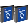 image:imageAvery Standard View 3 Ring Binder 2 Round Rings 375Sheet Capacity 28 Inch Wide Spine 1 Black Binder Ideal for Lightweight Organization and Occasional Referencing 057302 Pack of 2