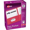 image:imageAvery Two Pocket Folders Holds up to 40 Sheets Business Card Slot 25 Red Folders 47989Red