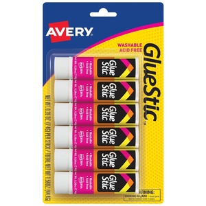 image:imageAvery Glue Stick White Washable 026 oz Permanent Glue Stic 3pk 001646 sticks