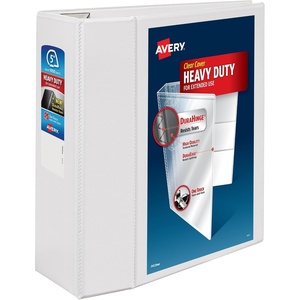 image:imageAvery HeavyDuty View 3 Ring Binder 1 One Touch EZD Rings 275Sheet Capacity 14 Inch Wide Spine Great for Home School Supplies Office or Organization Needs 1 White Binder 791995