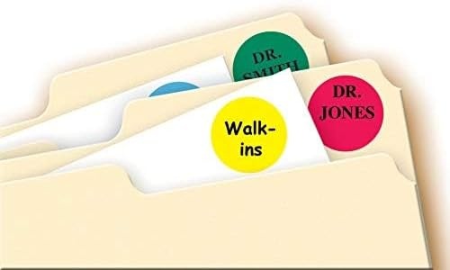 image:imageAvery Removable ColorCoding Labels Removable Adhesive Assorted Colors 34 Diameter 1008 Labels 547234 Diameter Pack of 2