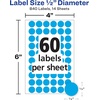 image:imageAvery ColorCoding Removable Labels 12 Inch Round Stickers Light Blue NonPrintable 840 Dot Stickers Total 5050840 Count Pack of 2