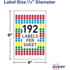 image:imageAvery ColorCoding Removable Labels 14 Inch Round Labels Assorted Colors NonPrintable 3 Packs 2304 Dot Stickers Total 5641Assorted