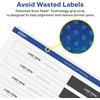 image:imageAvery Durable Waterproof Wraparound Rectangle Labels with Sure Feed Technology 114 x 934 Matte White 40 Customizable Labels for Laser and PigmentInkjet Printers 22845One Size Pack of 5