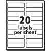 image:imageAvery Easy Peel Printable Address Labels with Sure Feed 1 x 4 White 500 Blank Mailing Labels 052611 inch x 4 inch Pack of 2