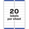 image:imageAvery Easy Peel Printable Address Labels with Sure Feed 1 x 4 White 500 Blank Mailing Labels 052611 inch x 4 inch Pack of 5