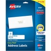 image:imageAvery Easy Peel Printable Address Labels with Sure Feed 1 x 4 White 500 Blank Mailing Labels 081611 in x 4 in
