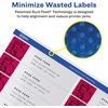 image:imageAvery Easy Peel Printable Address Labels with Sure Feed 1 x 4 White 500 Blank Mailing Labels 081611 in x 4 in