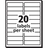 image:imageAvery Easy Peel Printable Address Labels with Sure Feed 1 x 4 White 500 Blank Mailing Labels 081611 in x 4 in