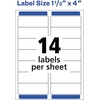 image:imageAvery Easy Peel Printable Address Labels with Sure Feed 113 x 4 White 1400 Blank Mailing Labels for Laser Printers 5162Standard Pack of 5
