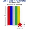 image:imageAvery Foil Star Stickers Assorted Colors 440 Per Pack 10 Packs 4400 Star Stickers Total 0600712 Diameter Pack of 36