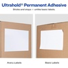 image:imageAvery FullSheet Printable Shipping Labels 85 x 11 Customizable Stickers White 25 Blank Mailing Labels Great for Mailing Shipping Organizing and More 5265Pack of 5