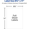 image:imageAvery FullSheet Printable Shipping Labels 85 x 11 Customizable Stickers White 25 Blank Mailing Labels Great for Mailing Shipping Organizing and More 8165125 labels