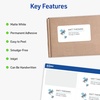 image:imageAvery FullSheet Printable Shipping Labels 85 x 11 Customizable Stickers White 25 Blank Mailing Labels Great for Mailing Shipping Organizing and More 8165125 labels