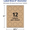 image:imageAvery Kraft Brown Round Labels Sure Feed Technology 2 Diameter 300 Kraft Brown Labels PrinttoTheEdge LaserInkjet PrintableWith PrinttotheEdge