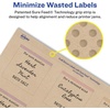 image:imageAvery Kraft Brown Square Labels with Sure Feed Technology 2 x 2 Print to the Edge LaserInkjet Printable Labels 300 Total 22846Kraft Brown