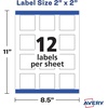 image:imageAvery Kraft Brown Square Labels with Sure Feed Technology 2 x 2 Print to the Edge LaserInkjet Printable Labels 300 Total 22846Matte White