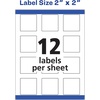 image:imageAvery Kraft Brown Square Labels with Sure Feed Technology 2 x 2 Print to the Edge LaserInkjet Printable Labels 300 Total 22846Matte White