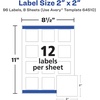 image:imageAvery Kraft Brown Square Labels with Sure Feed Technology 2 x 2 Print to the Edge LaserInkjet Printable Labels 300 Total 22846Matte White