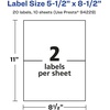 image:imageAvery Matte Clear Rectangle Labels 55 x 85 50 Matte Clear Labels LaserInkjet Printable20 labels