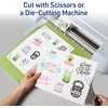 image:imageAvery Matte Clear Rectangle Sticker Sheets 85 x 11 10 Matte Clear Labels LaserInkjet Printable Labels7 sheets