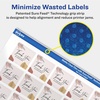 image:imageAvery Matte Clear Square Labels Sure Feed Technology 1 x 1 480 Matte Clear Labels PrinttoTheEdge LaserInkjet Printable480 labels