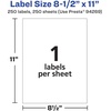 image:imageAvery Matte White Rectangle Labels 85 x 11 25 White Labels Permanent Adhesive LaserInkjet Printable250 labels