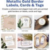 image:imageAvery Printable Address Labels 1 x 258 Matte White with Metallic Gold Borders Permanent Laser amp Inkjet Compatible 300 Blank Mailing Labels Great for Weddings Favors and More 6507Glossy Clear Gold Borders