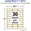 image:imageAvery Printable Address Labels 1 x 258 Matte White with Metallic Gold Borders Permanent Laser amp Inkjet Compatible 300 Blank Mailing Labels Great for Weddings Favors and More 6507Glossy Clear Gold Borders