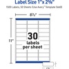 image:imageAvery Printable Address Labels Sure Feed Technology 1 x 258 Matte Clear 750 Blank Mailing Labels 05630