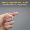 image:imageAvery Printable Address Labels with Sure Feed 1 x 258 Glossy Clear 300 Blank Mailing Labels for Laser and Inkjet Printers 65211 x 258 Pack of 5