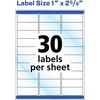 image:imageAvery Printable Address Labels with Sure Feed 1 x 258 Glossy Clear 300 Blank Mailing Labels for Laser and Inkjet Printers 65211 x 258 Pack of 5