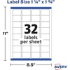 image:imageAvery Printable Blank Rectangle Labels 125 x 175 White 256 Customizable Labels 22828