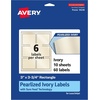 image:imageAvery Printable Rectangle Labels 3 x 375 Pearlized Ivory Laser amp Inkjet Compatible 48 Customizable Label Stickers Great for Product Branding Favors Thank You Stickers and More 228233 x 375