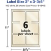 image:imageAvery Printable Rectangle Labels 3 x 375 Pearlized Ivory Laser amp Inkjet Compatible 48 Customizable Label Stickers Great for Product Branding Favors Thank You Stickers and More 228233 x 375