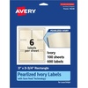 image:imageAvery Printable Rectangle Labels 3 x 375 Pearlized Ivory Laser amp Inkjet Compatible 48 Customizable Label Stickers Great for Product Branding Favors Thank You Stickers and More 228233 x 375