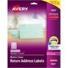 image:imageAvery Printable Return Address Labels with Sure Feed 05 x 175 Matte Clear 800 Blank Mailing Labels 1566712 inch  134 inch Pack of 5