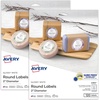 image:imageAvery Printable Round Labels Sure Feed Technology Glossy White Labels 2 Diameter Permanent Adhesive LaserInkjet 120 Total 22807Glossy White
