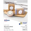 image:imageAvery Printable Round Labels Sure Feed Technology Glossy White Labels 2 Diameter Permanent Adhesive LaserInkjet 120 Total 22807Glossy White