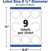image:imageAvery Printable Round Labels Sure Feed Technology Glossy White Labels 2 Diameter Permanent Adhesive LaserInkjet 120 Total 22807Matte White