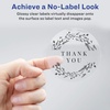 image:imageAvery Printable Round Labels with Sure Feed 2 Diameter Glossy Clear 120 Customizable Labels 228252 Diameter  Pack of 1