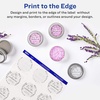 image:imageAvery Printable Round Labels with Sure Feed 2 Diameter Glossy Clear 120 Customizable Labels 228252 Diameter  Pack of 1